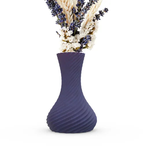 Dynamic Twist Vase with flowers